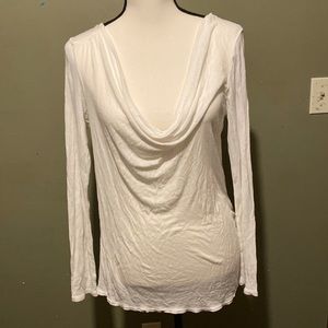 Victoria’s Secret Sheer Cowl Neck Top Size L